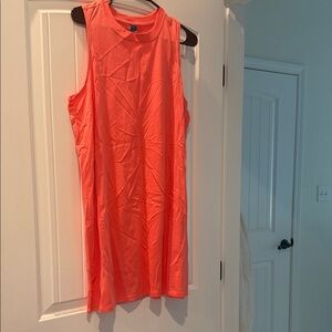Sleeveless Coral Swing Tank Dress - Old Navy